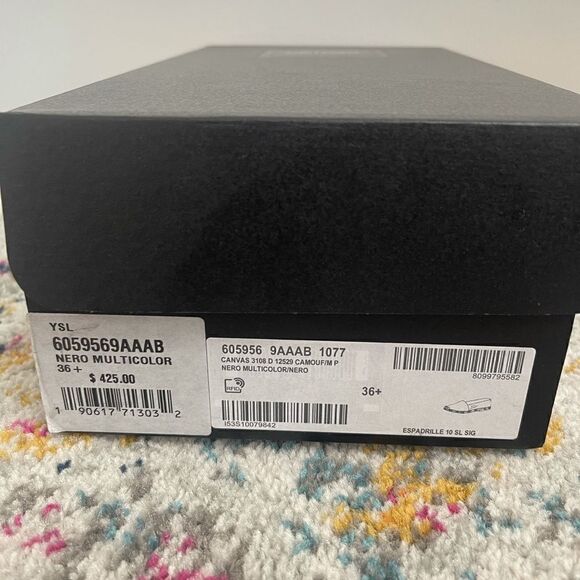 Saint Laurent
leopard-print embroidered canvas espadrilles - Picture 2 of 9